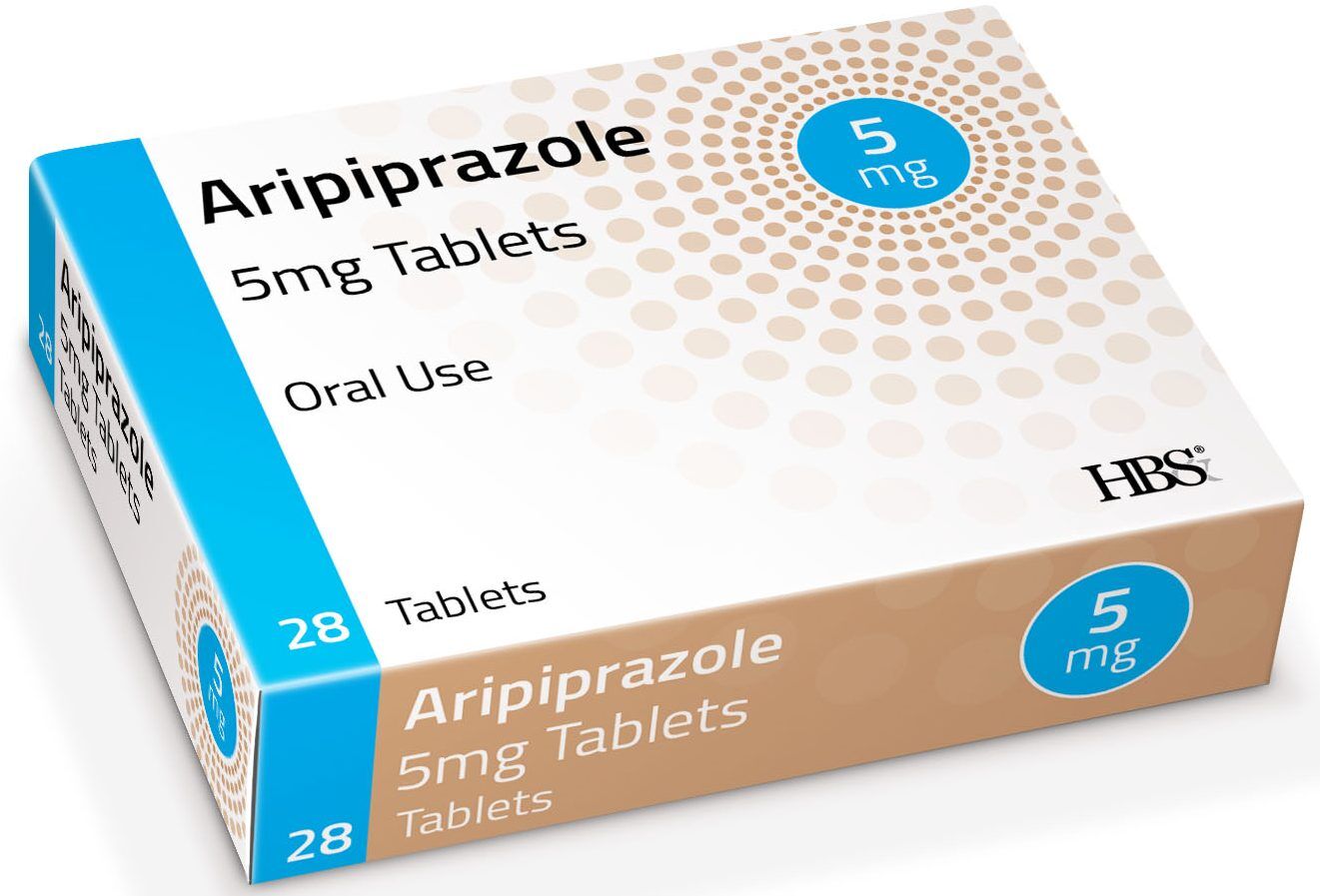 Упаковка Aripiprazole 5 mg Tablets, 28 таблеток, для приёма внутрь